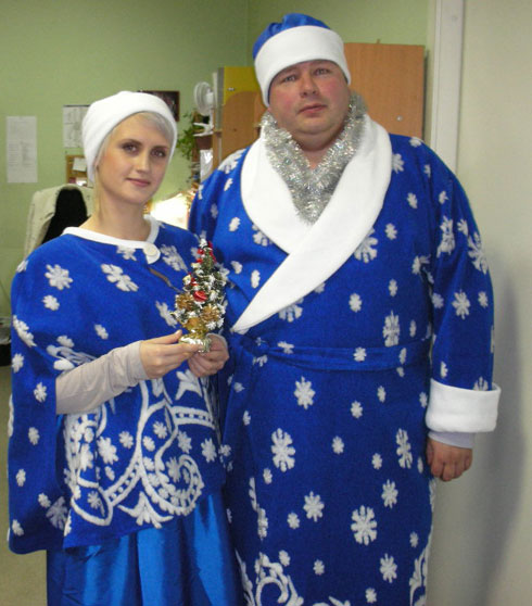 костюм снегурочки и дед мороза